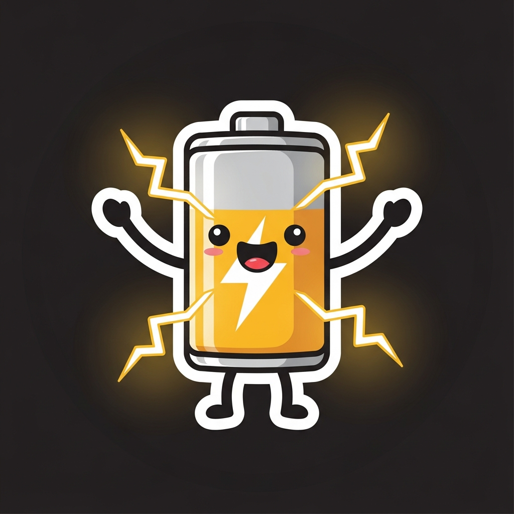 Batterie Sticker