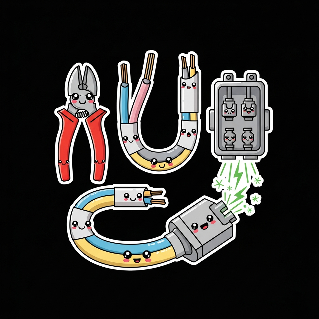 Elektroinstallation Sticker