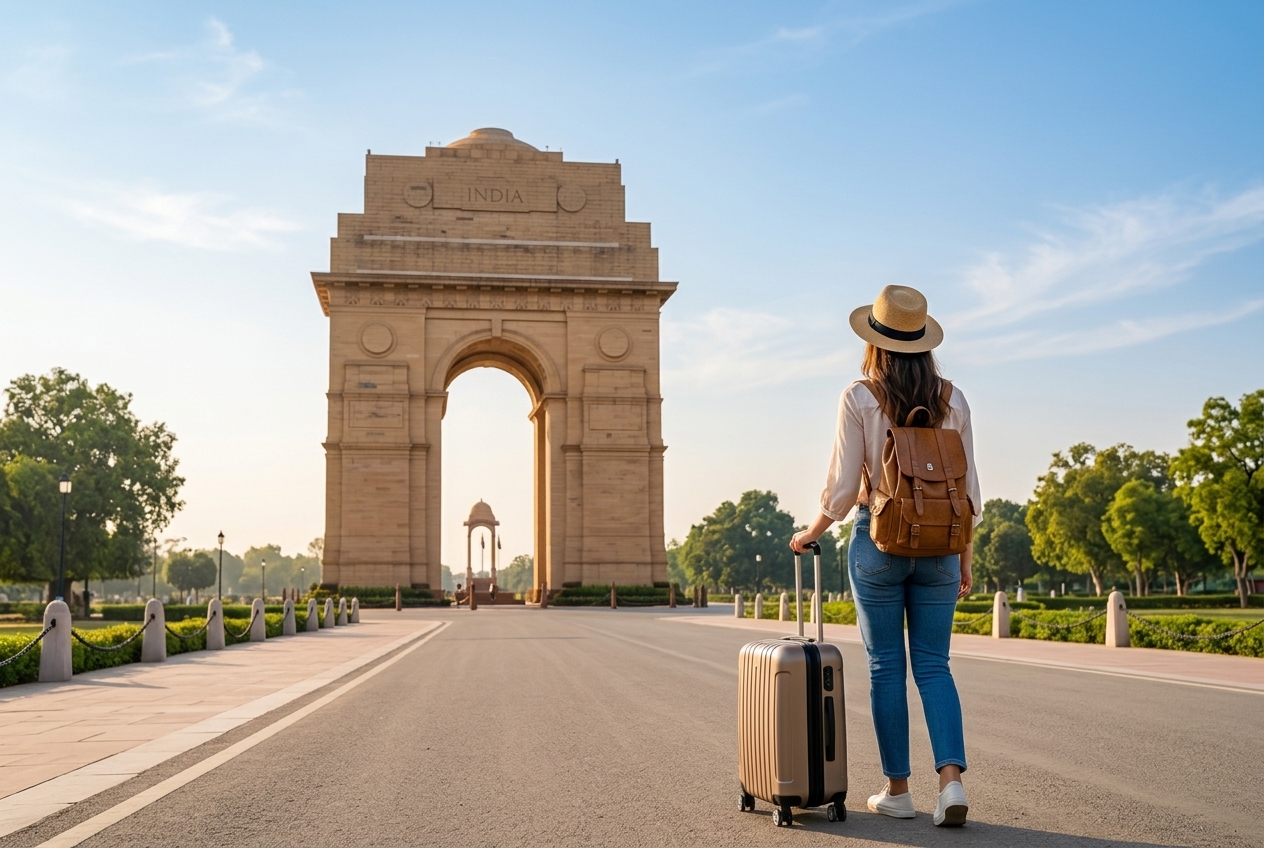Traveller arriving in India for treatment journey