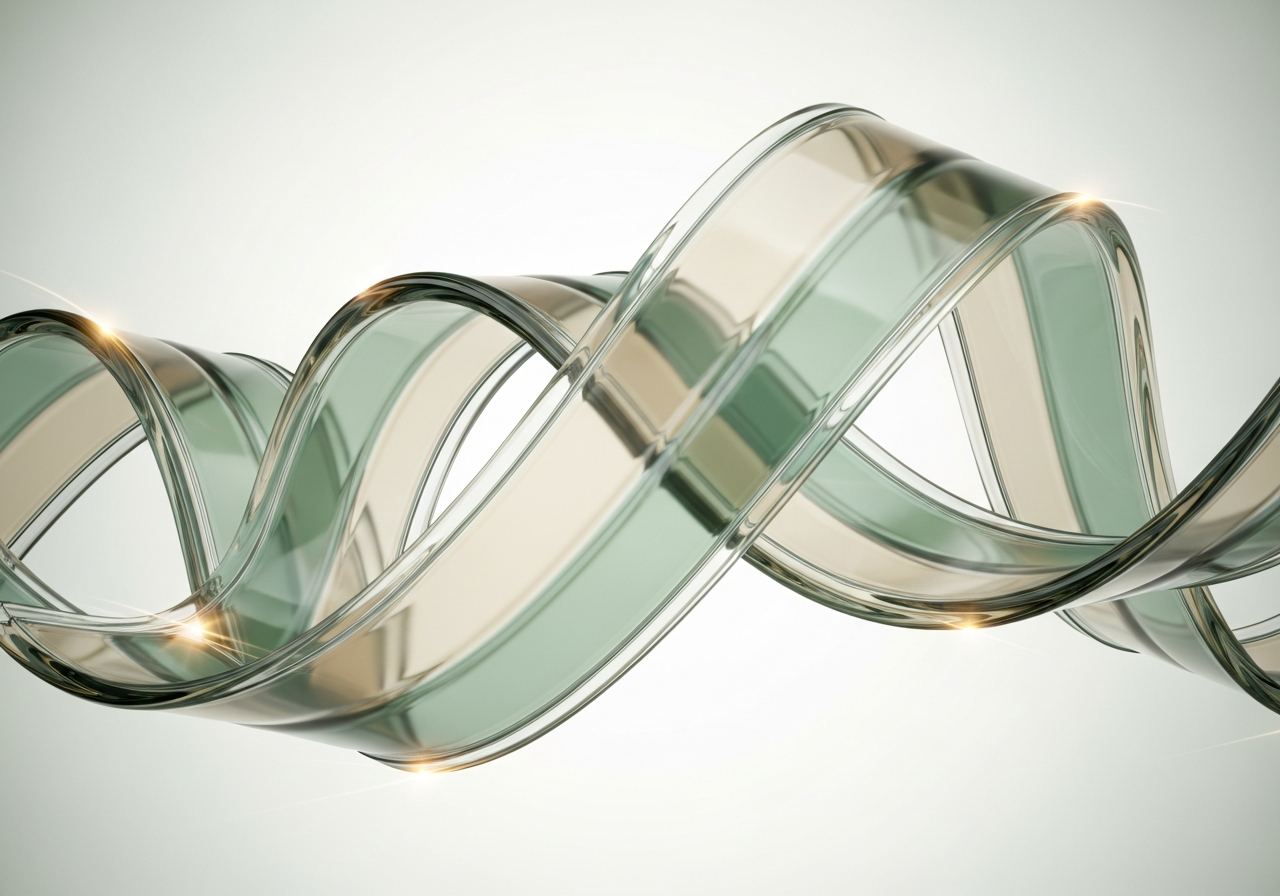 Abstract healthcare ribbon