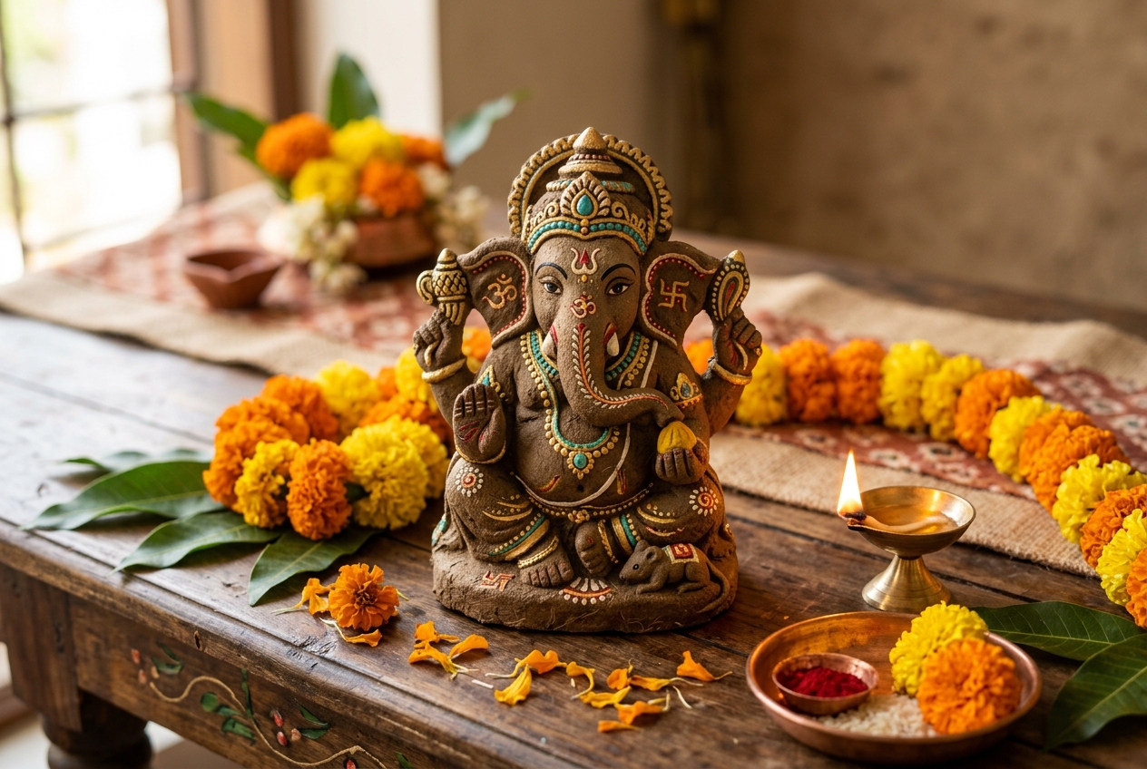Cow Dung Ganesha
