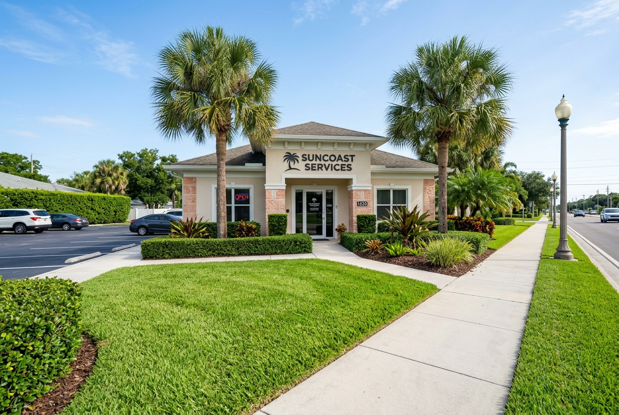 After — Commercial frontage kept client-ready
