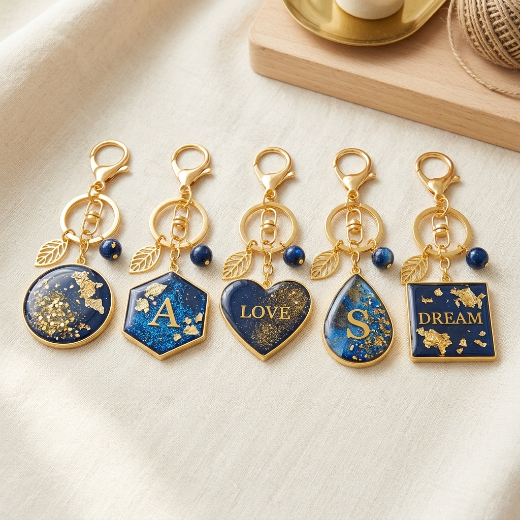 Resin Keychain Set