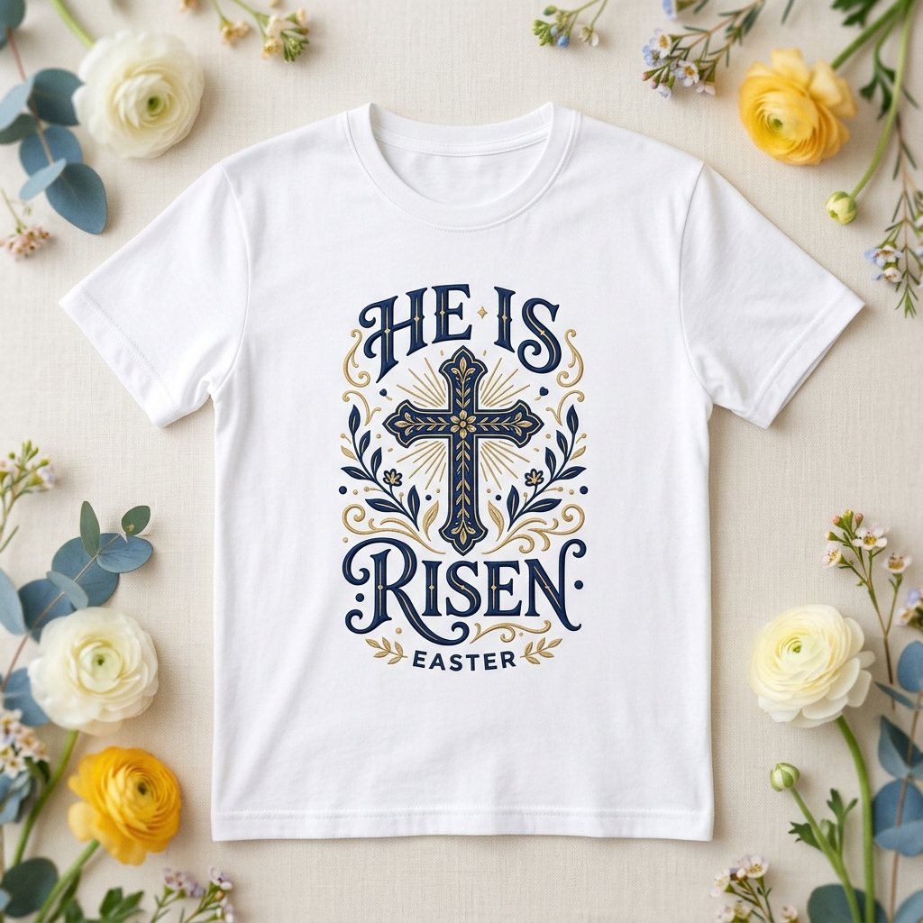 He Is Risen Easter Tee