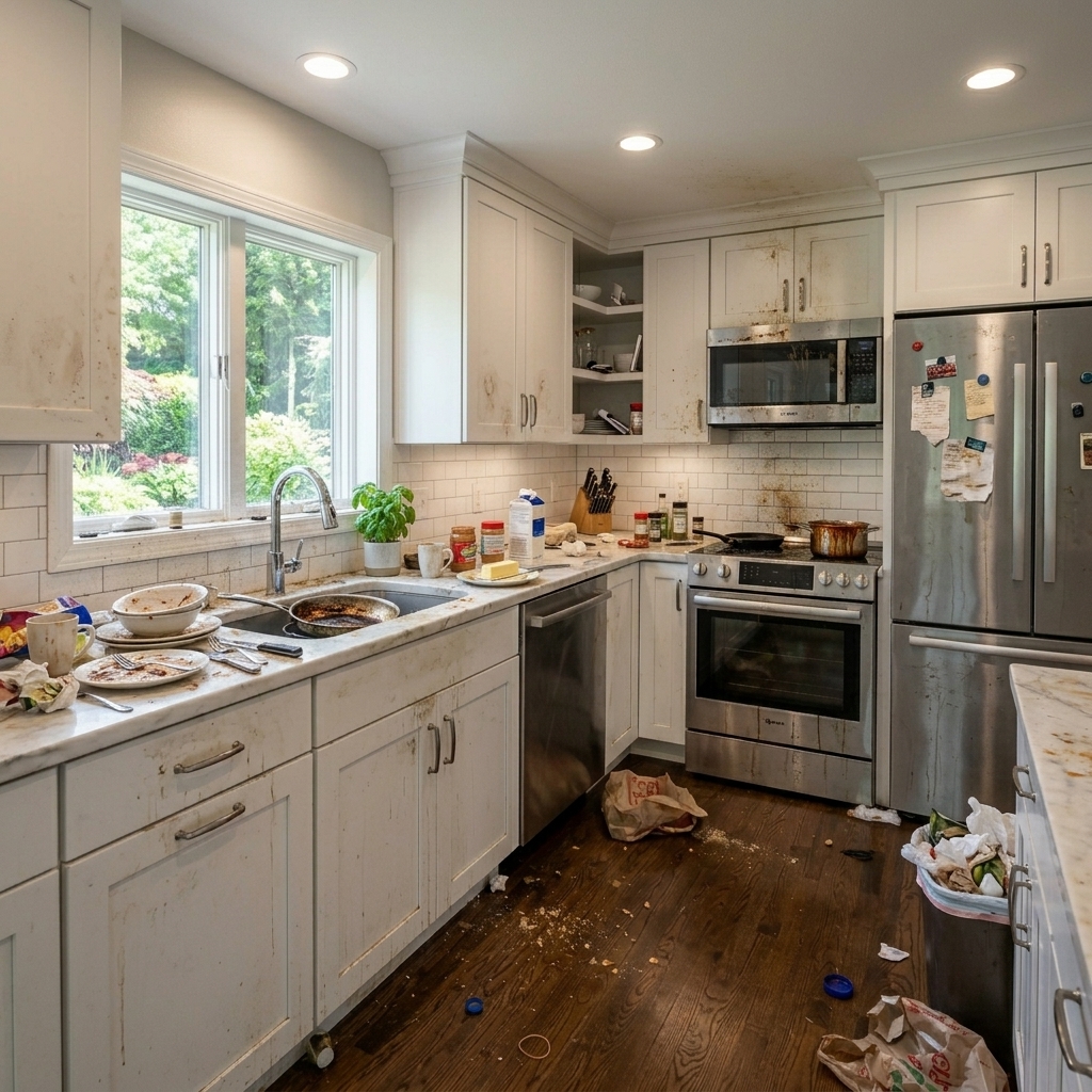 Kitchen before