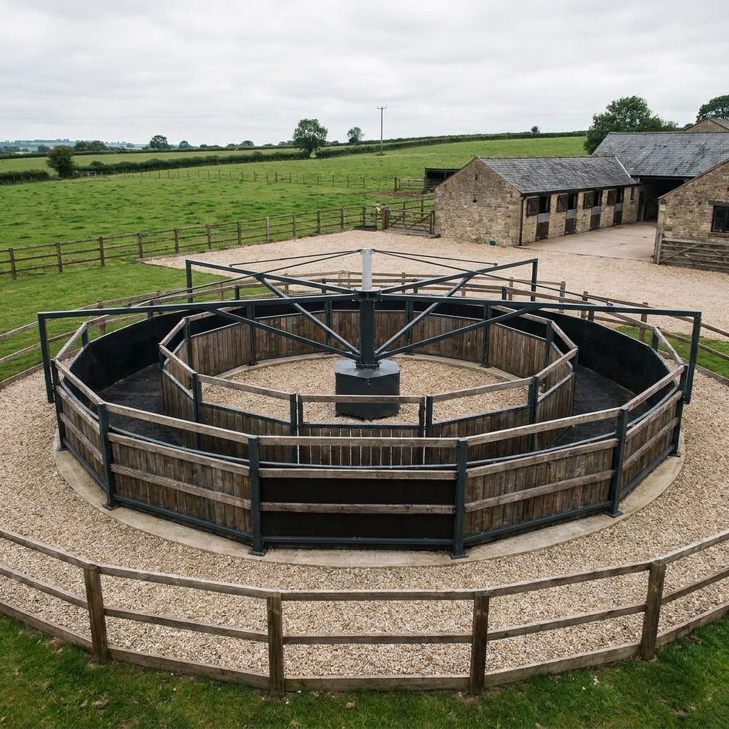 Horse walker at Flintwood Equestrian