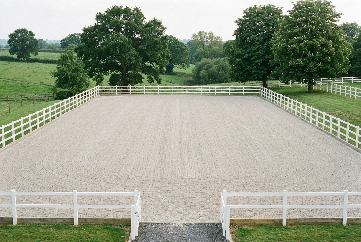 Outdoor arena at Flintwood Equestrian