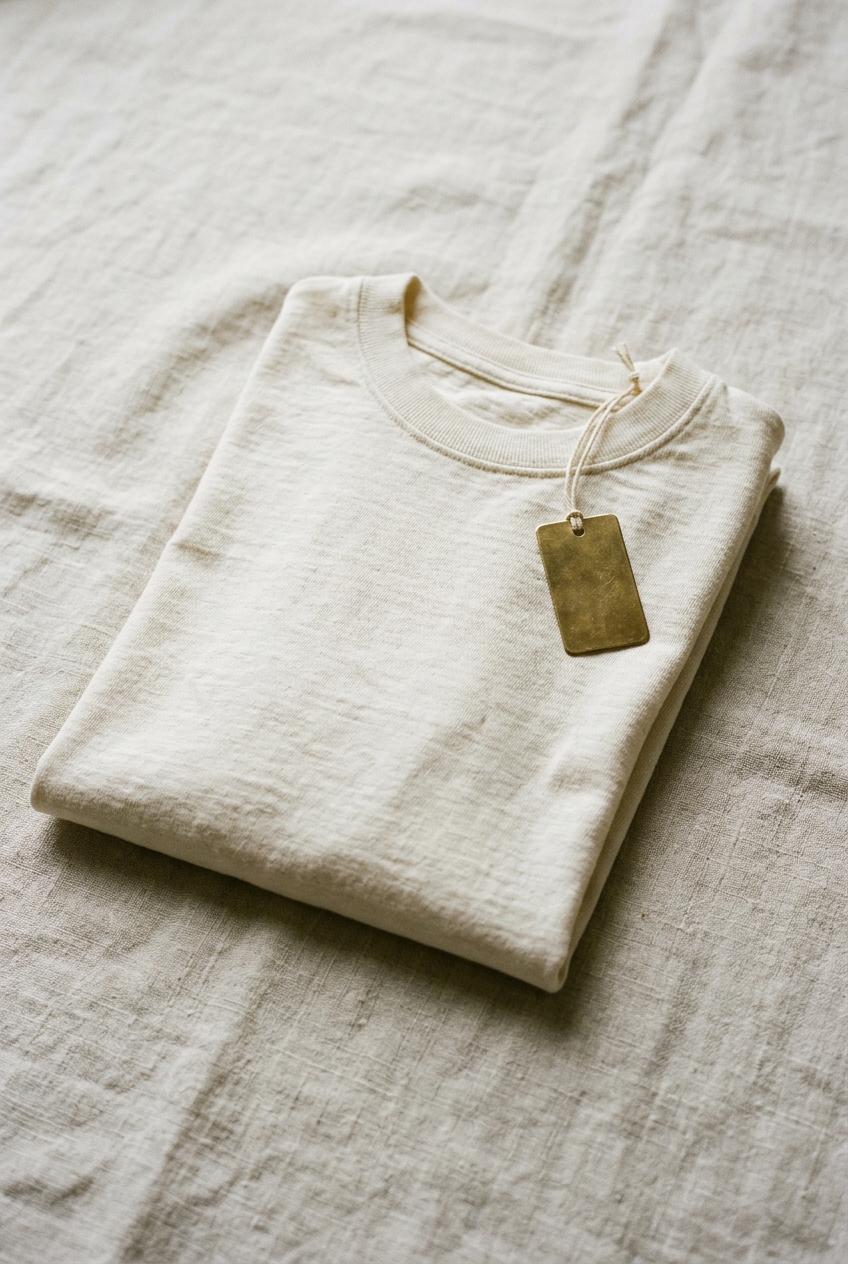 Box Tee — Ecru