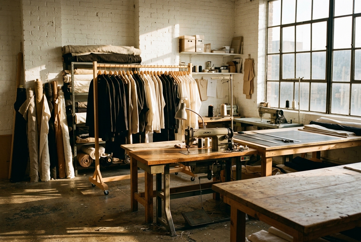 The NYYNE atelier at golden hour