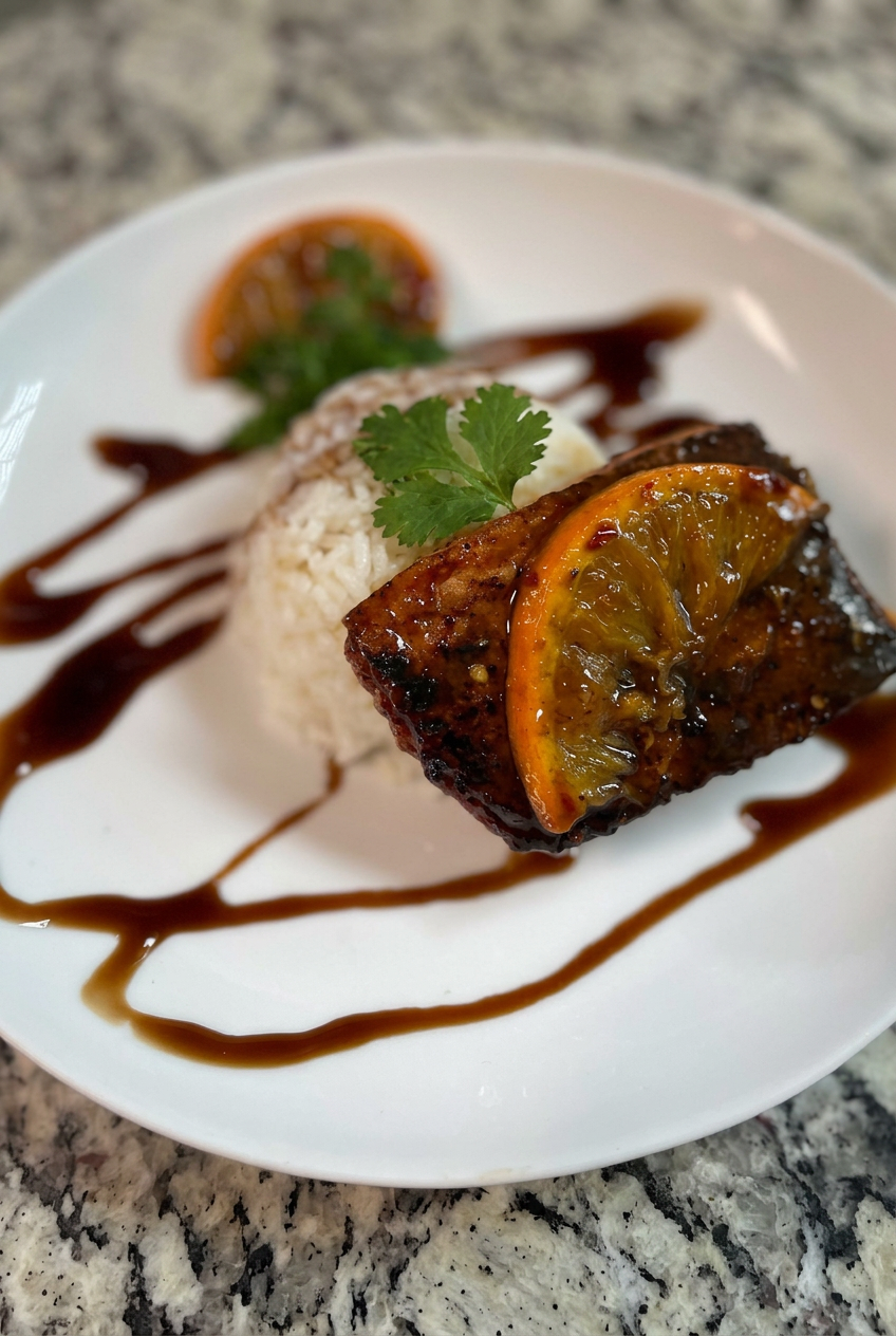 Orange-Glazed Fish
