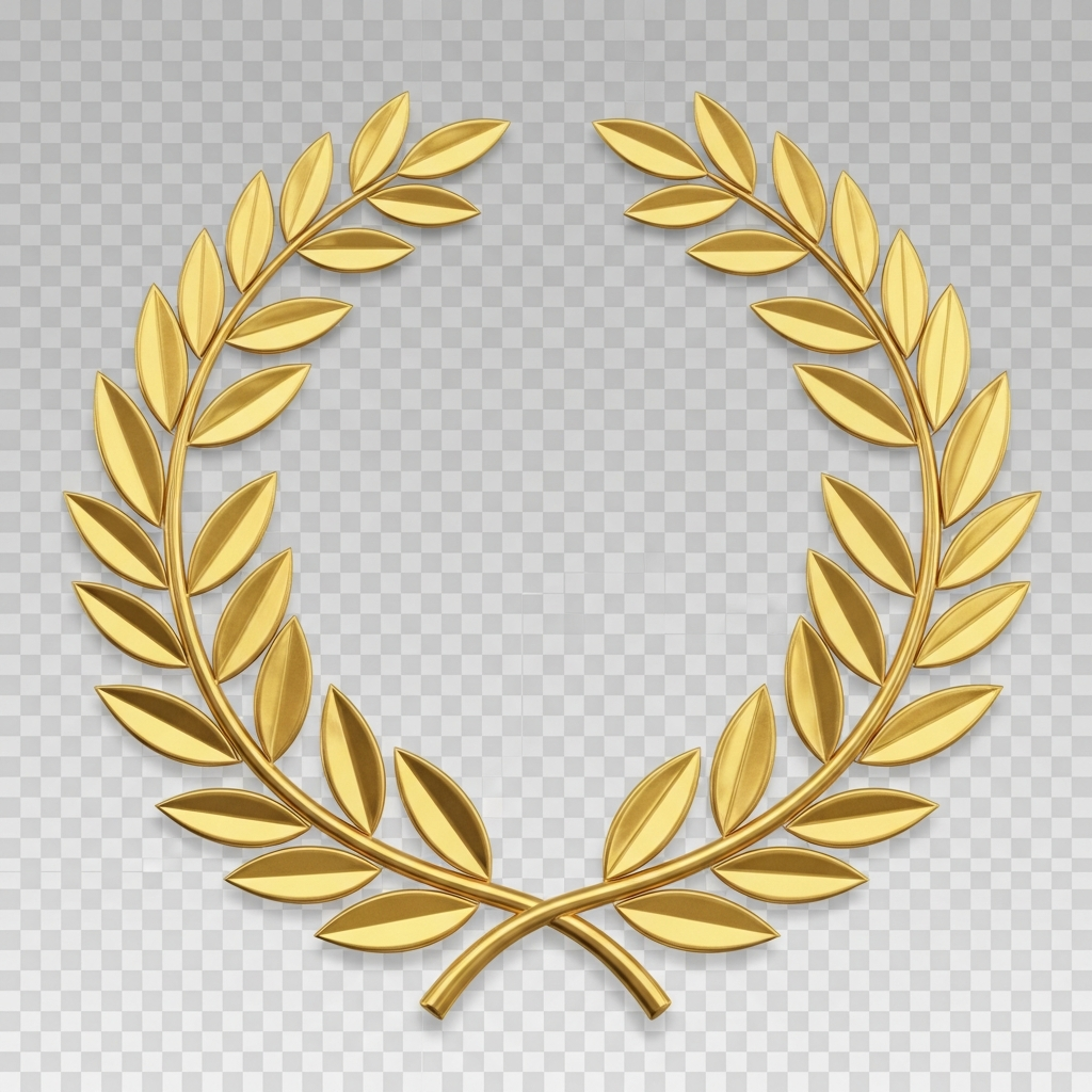 Gold Laurel Wreath