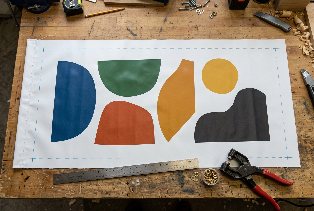 Banner trim marks