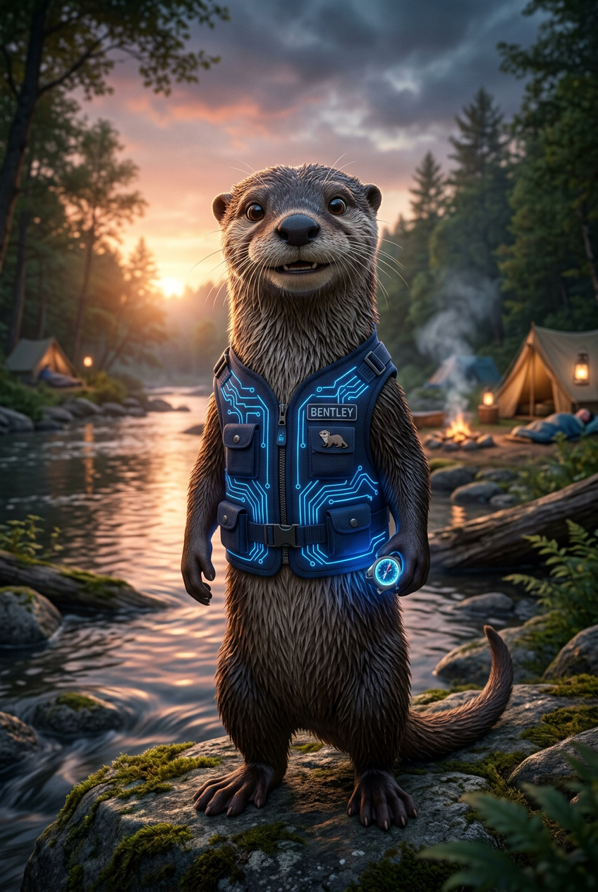 Bentley the Otter — official mascot of River Bend