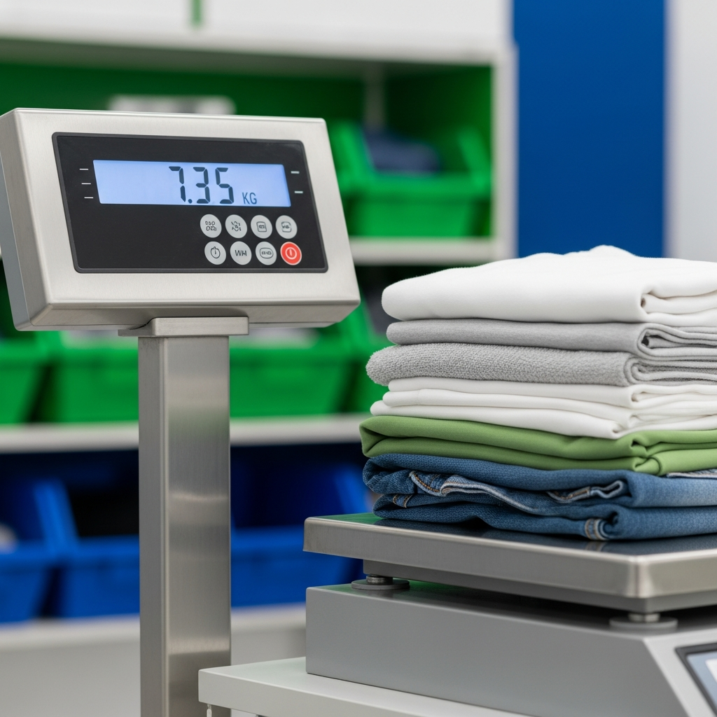 Weighing clothes