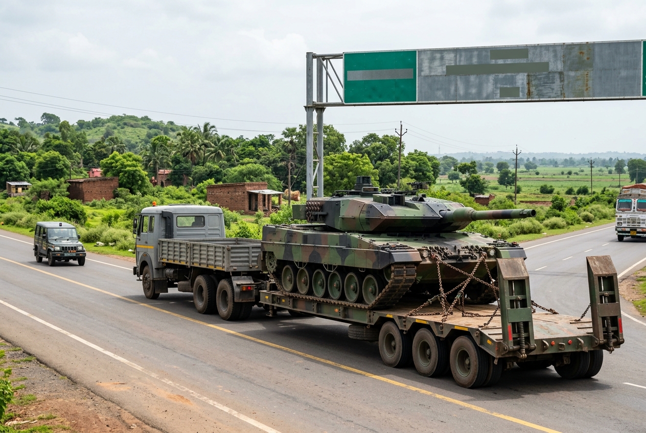 Battle tank transport