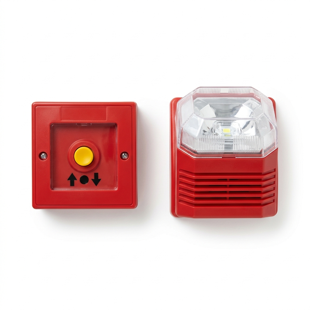 Manual Call Point & Hooter-Strobe