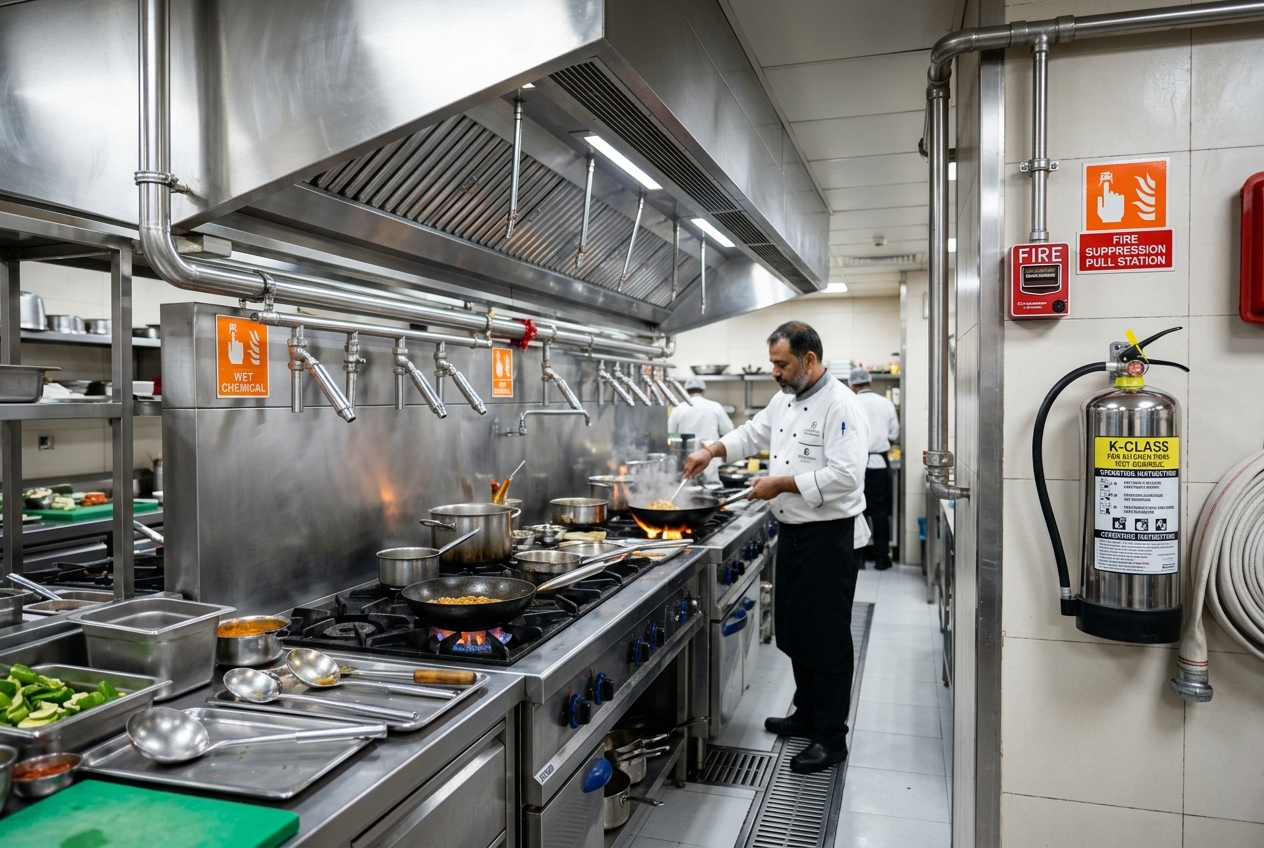 Luxury hotel kitchens
