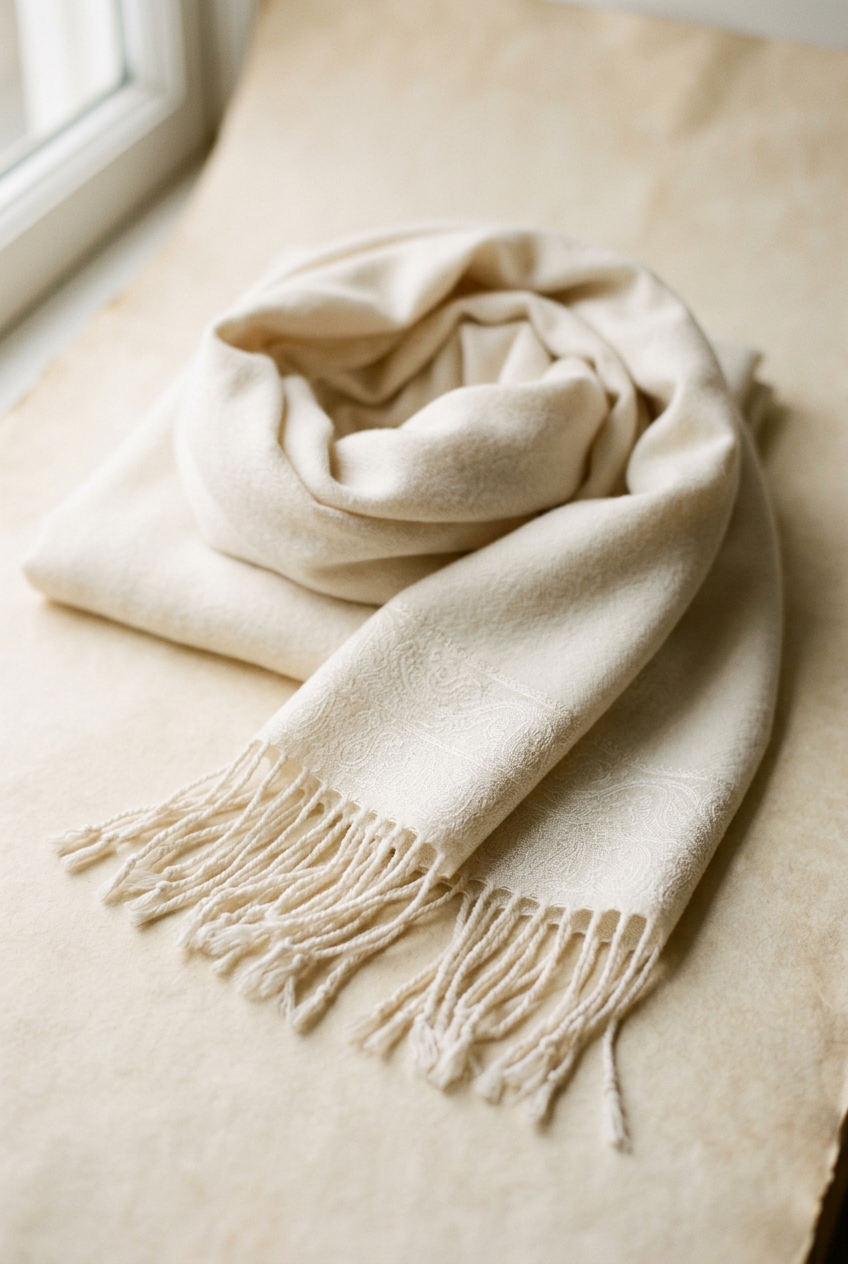 Snowfall Cashmere Wrap