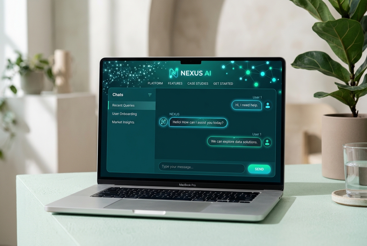 Nova Assistant — AI Website Development concept