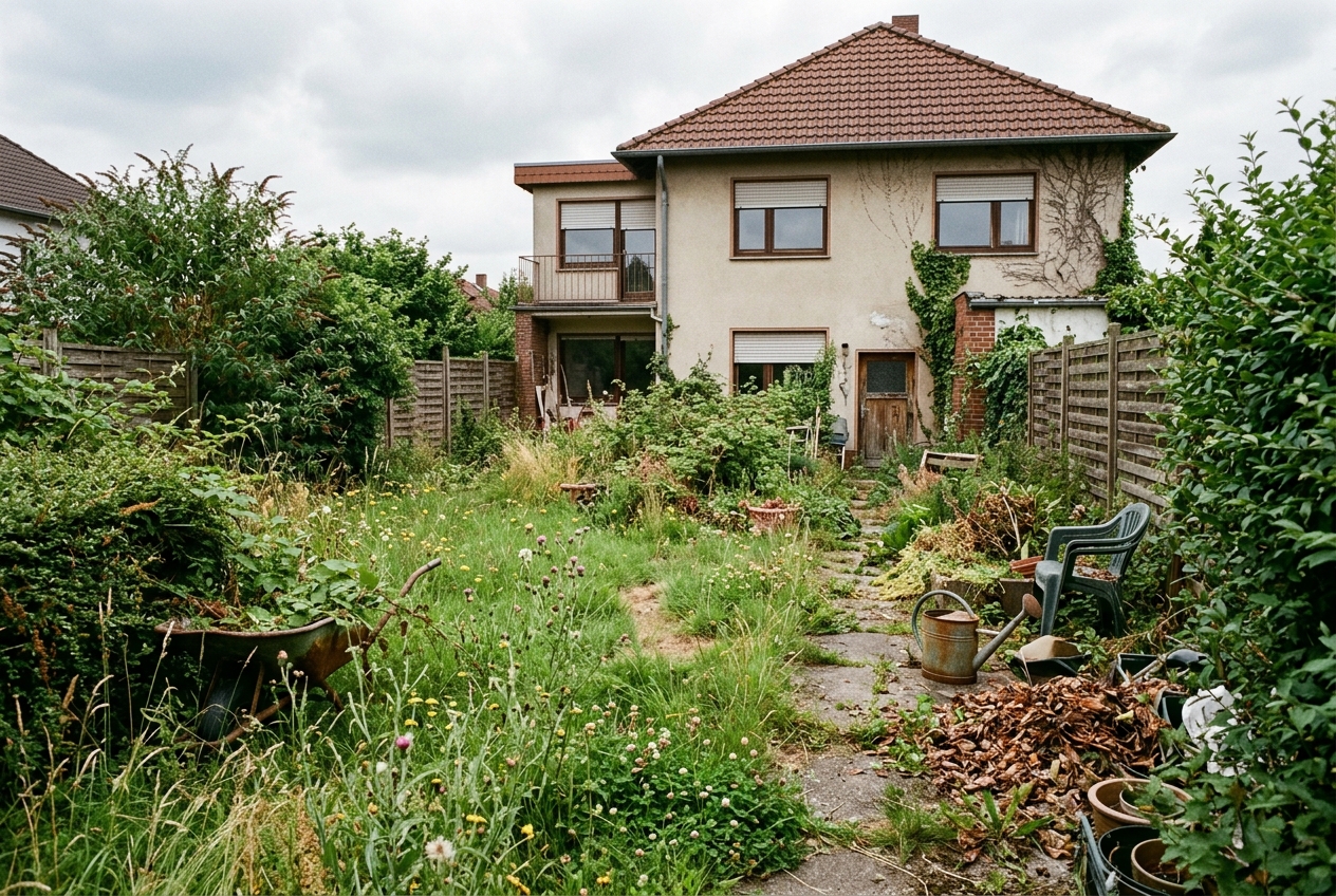 Gartenneugestaltung – Vorher