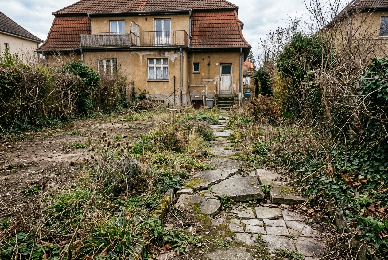 Garten-Komplettprojekt – Vorher