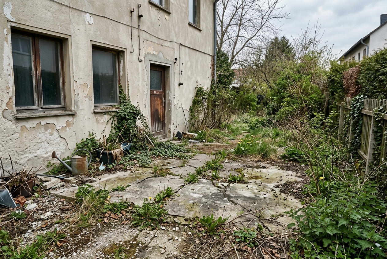 Terrasse nach Maß – Vorher