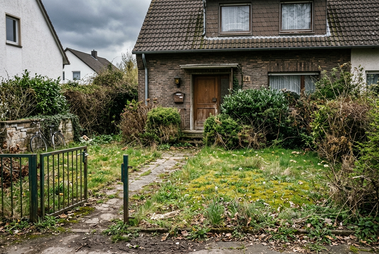 Vorgarten-Gestaltung – Vorher