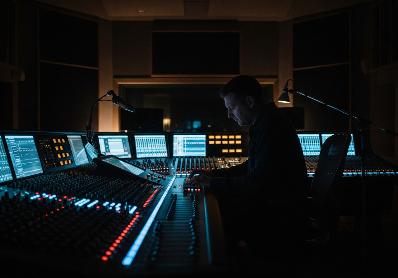 Howard Ferré at the console