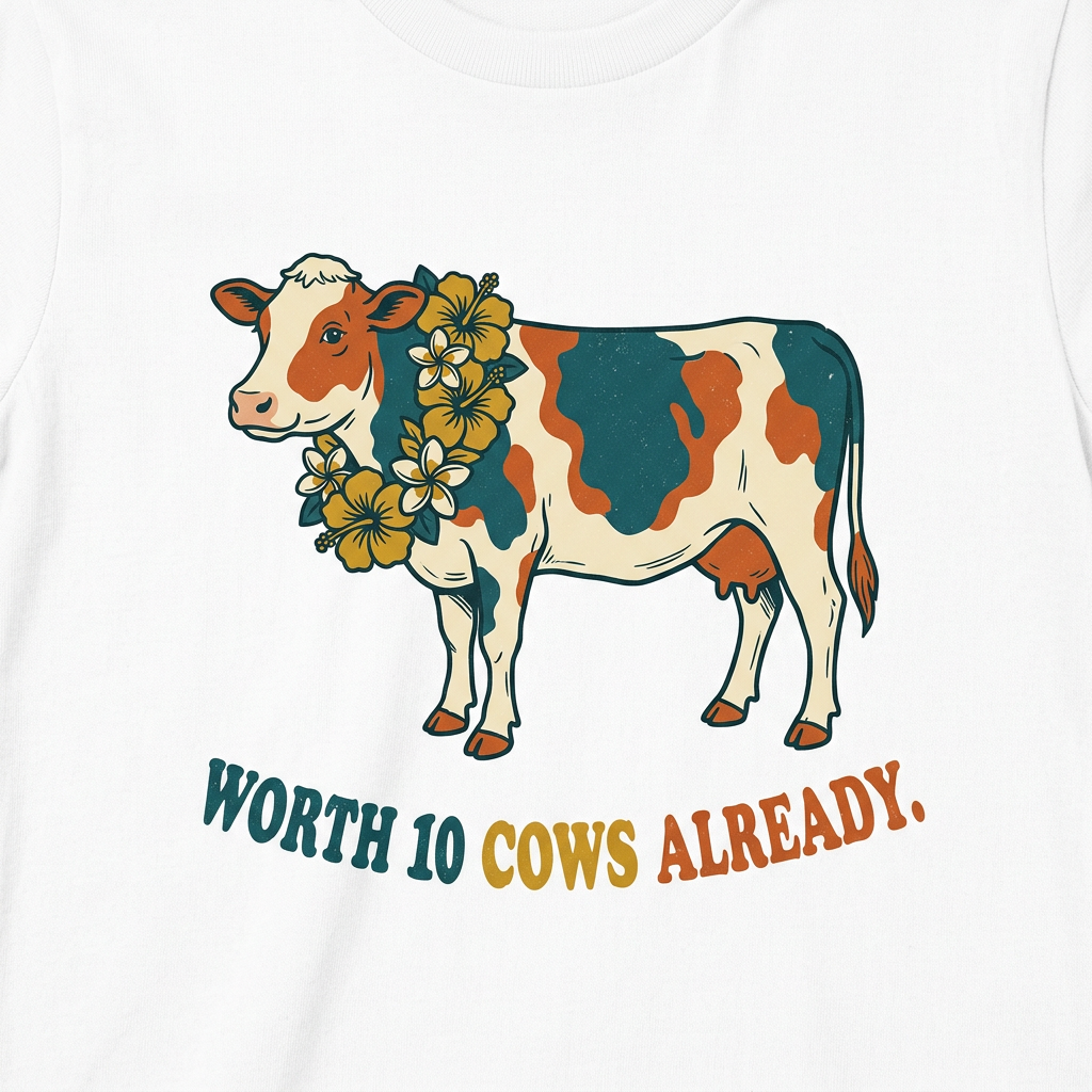 Worth 10 Cows Youth Tee