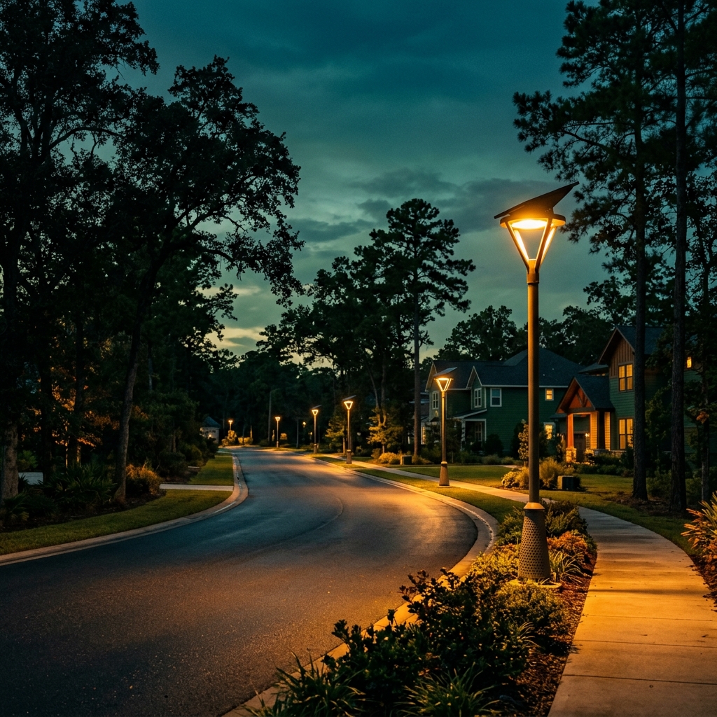Solar Lights at VR Garden