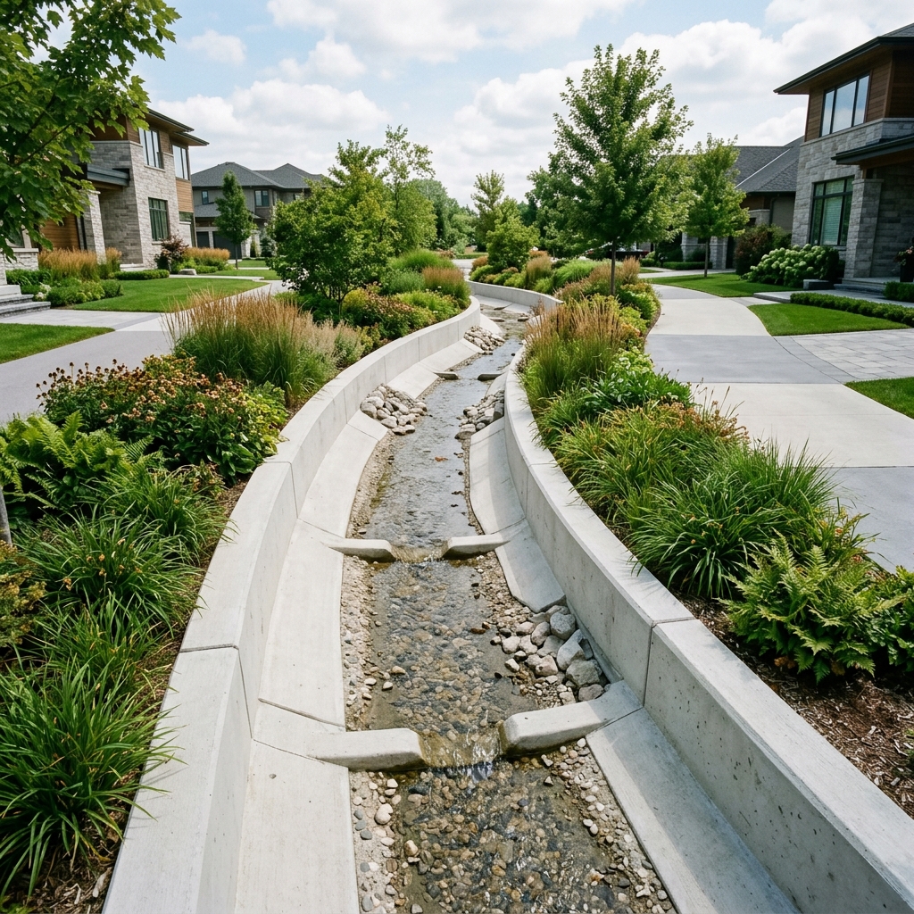 Drainage System at VR Garden