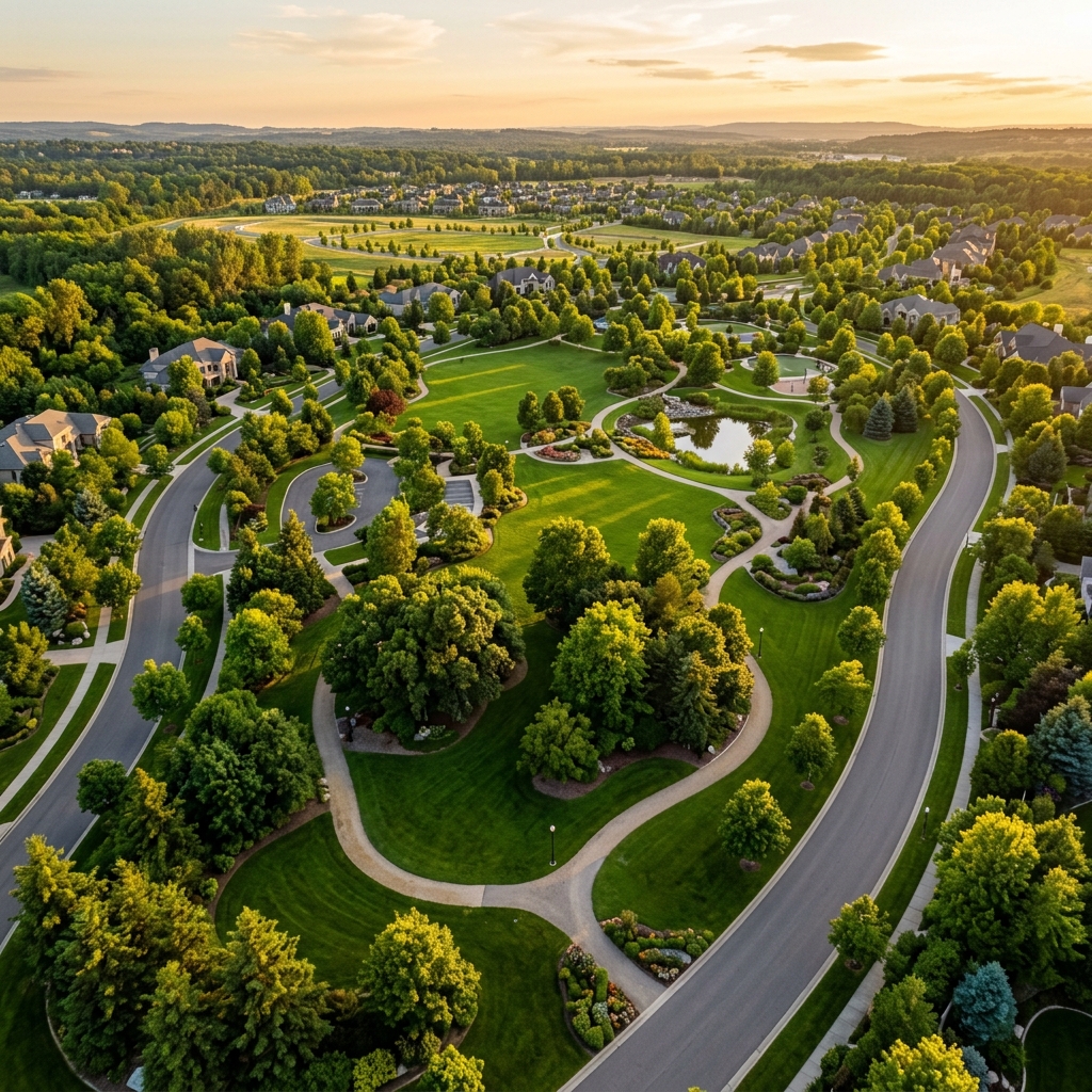 Landscaped Green Spaces at VR Garden