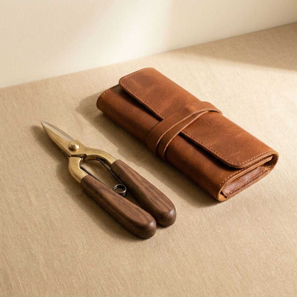 Brass Pruning Shears Set