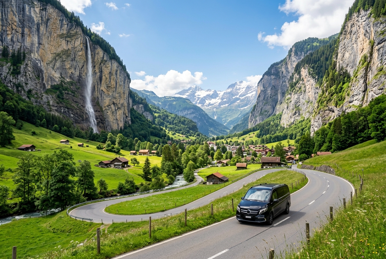 Taxi vom Flughafen Zürich nach Lauterbrunnen