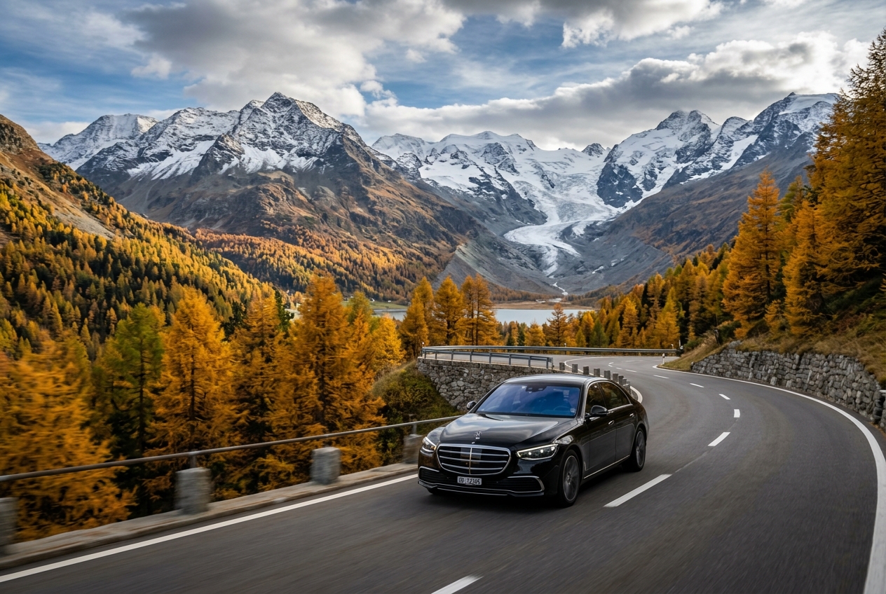 Transfer vom Flughafen Zürich nach St. Moritz