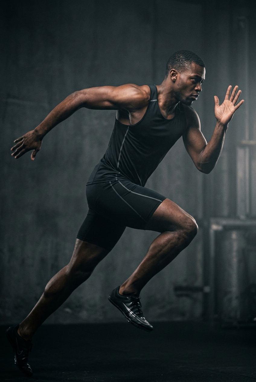Athlete in motion