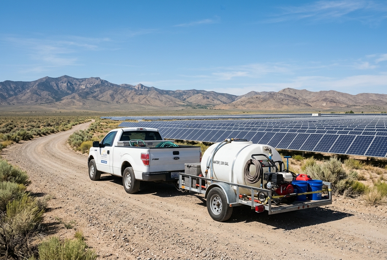 Solar Pros company truck and equipment
