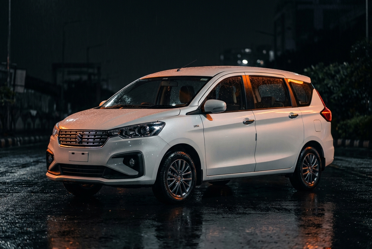 White Maruti Ertiga