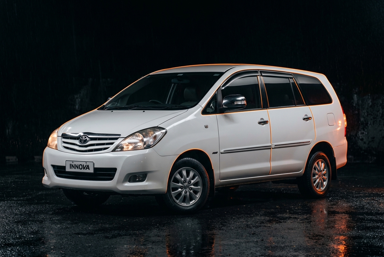 White Toyota Innova