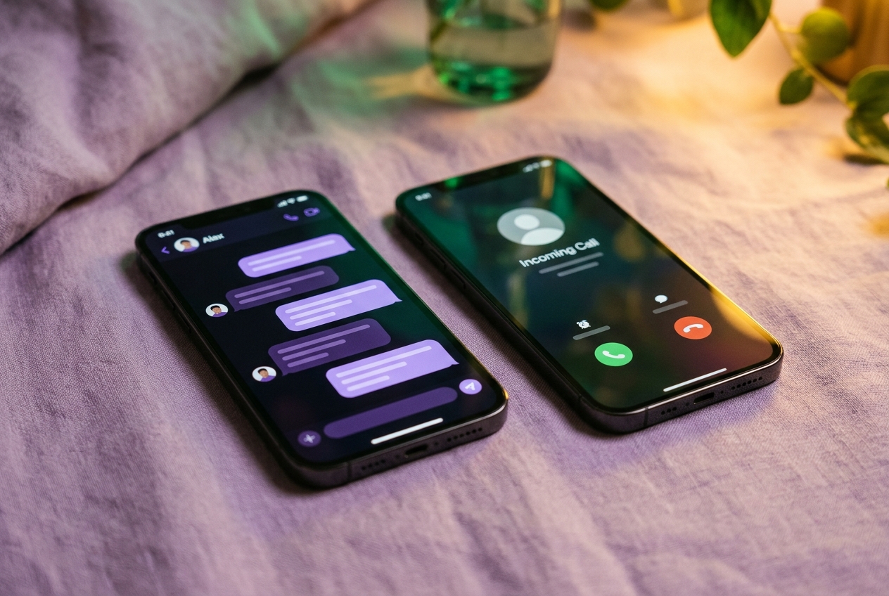 Second phone number app on a smartphone