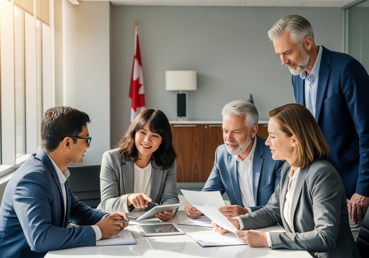 Financial consulting team