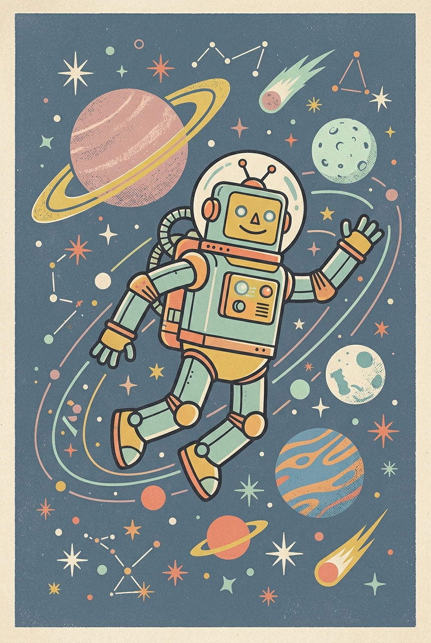 Astronauta Retrô