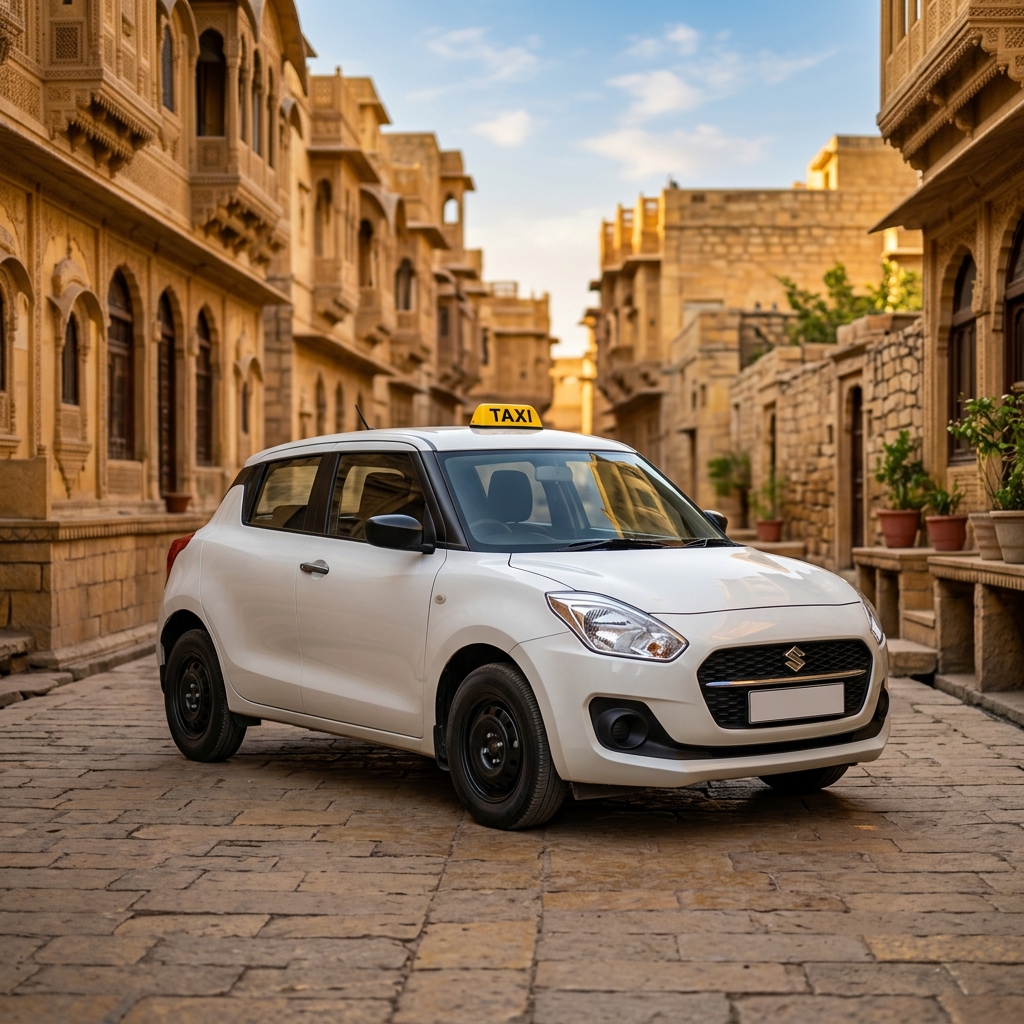 Swift taxi for hire in Jaisalmer
