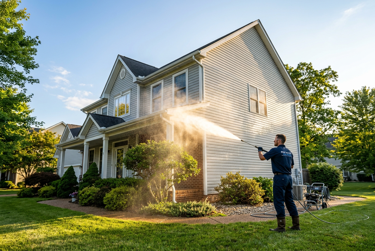 Pristine home exterior