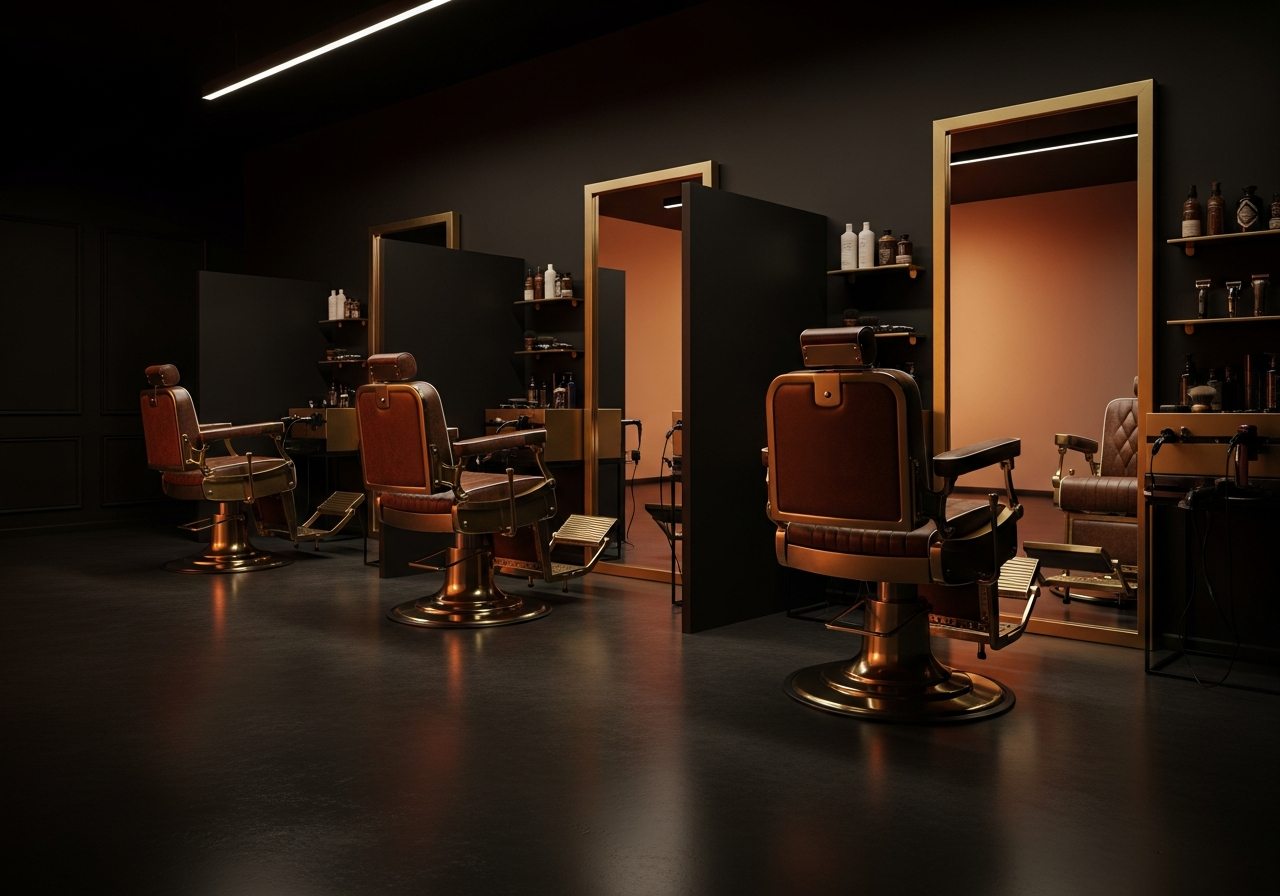 FLOKI Barber Shop interior