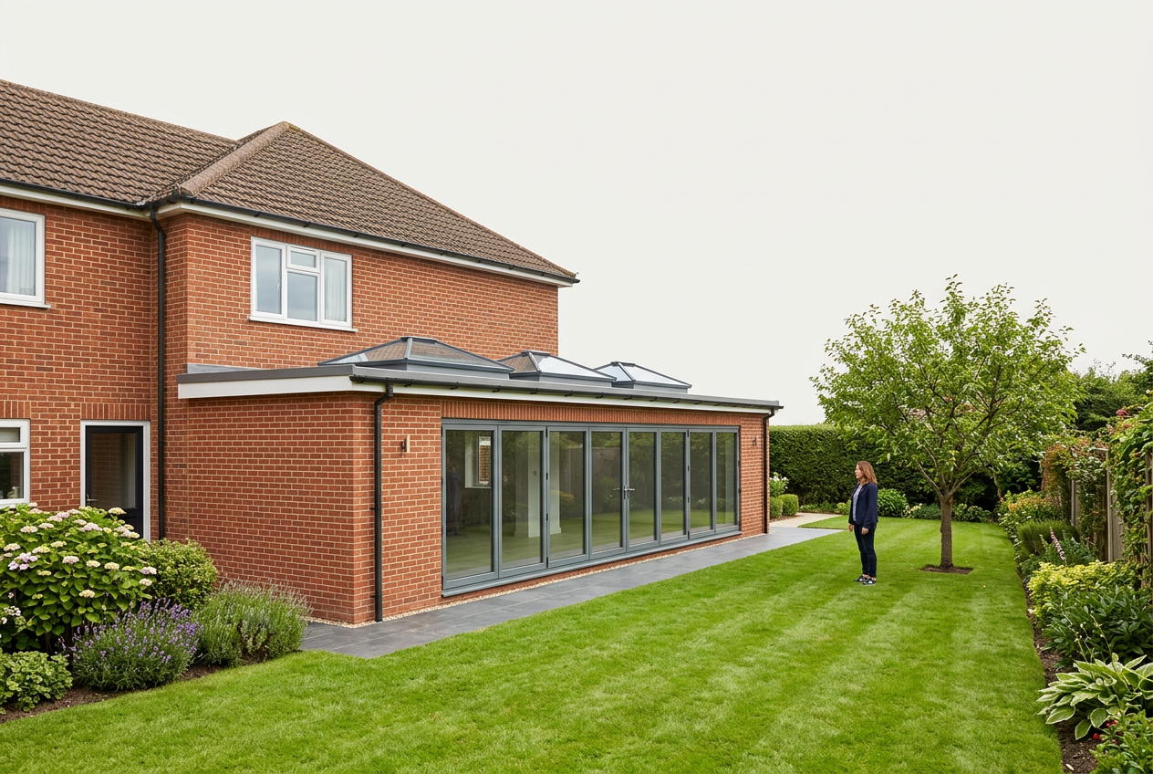 Deep single-storey rear extension built under the larger home extension prior-approval scheme