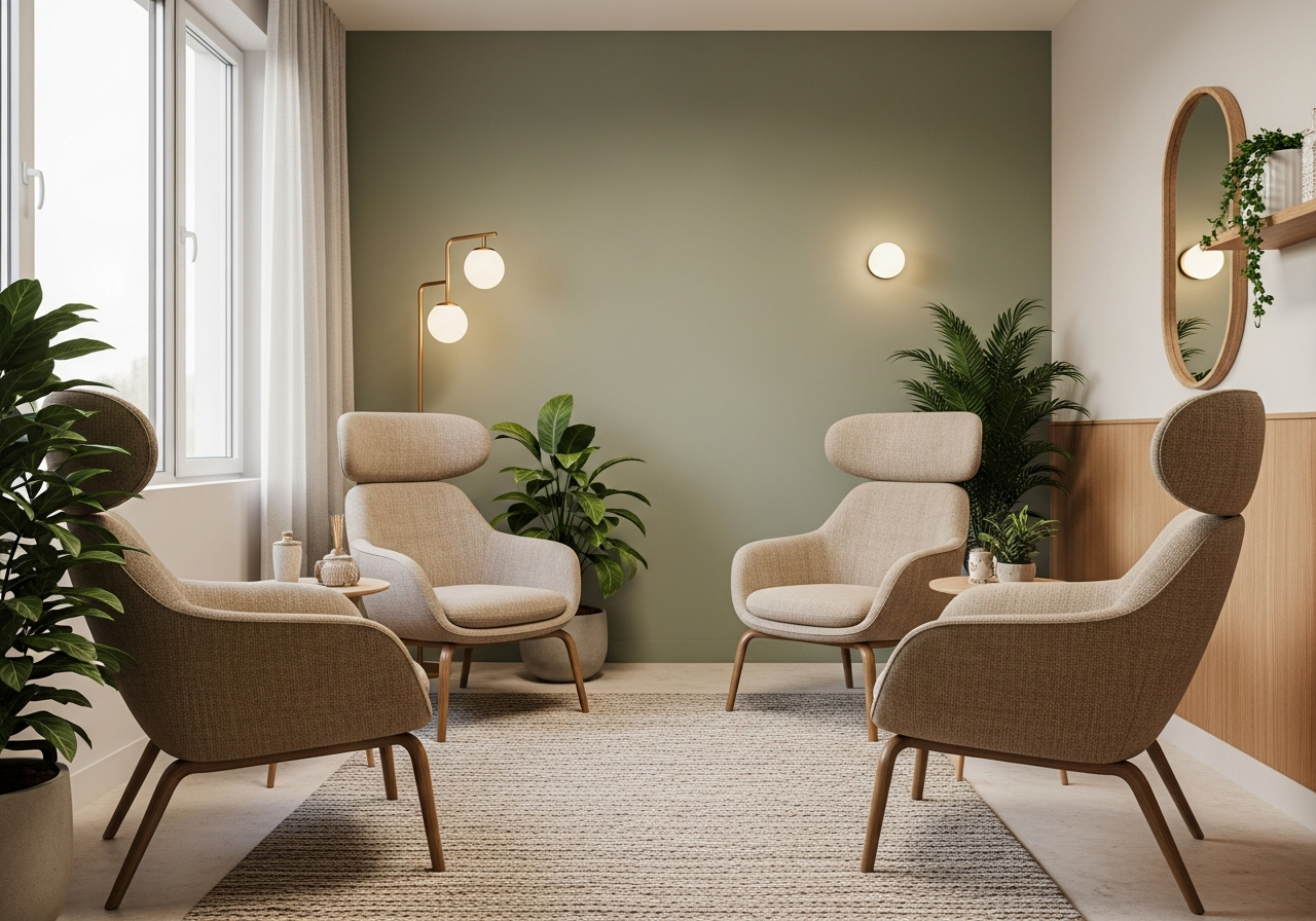 Warm, inviting consultation room