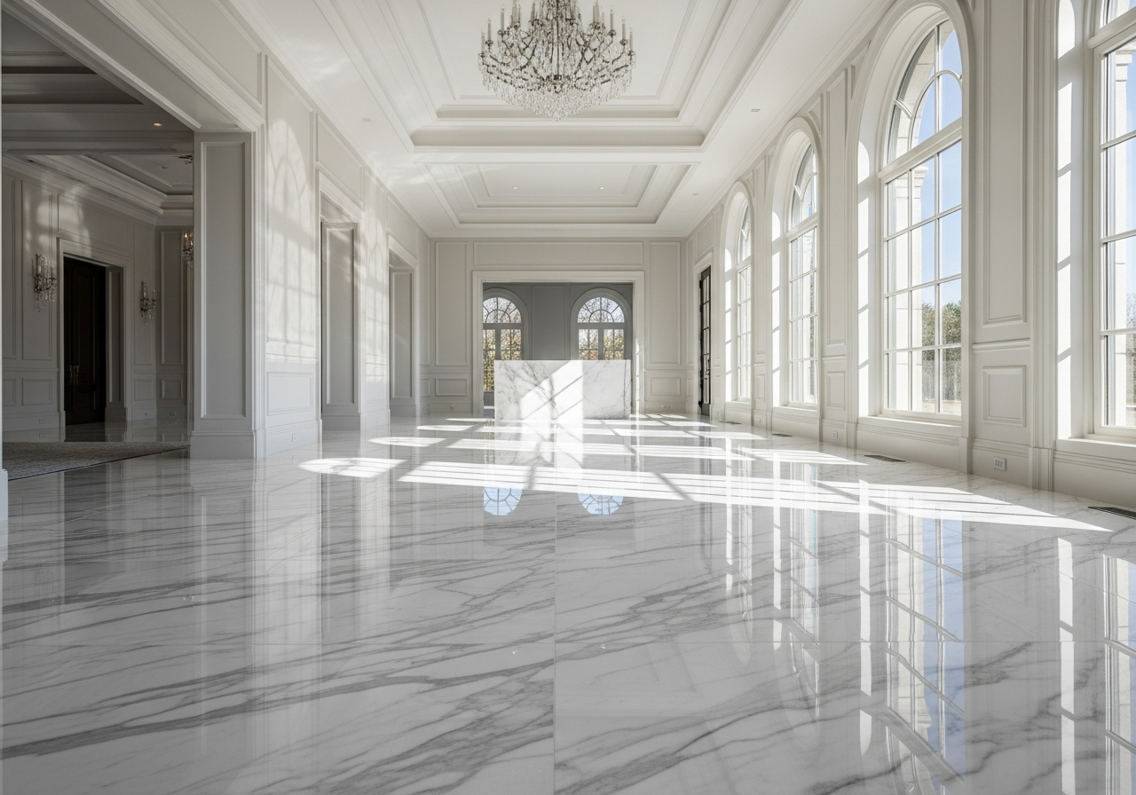 Ultra-luxury Italian marble flooring