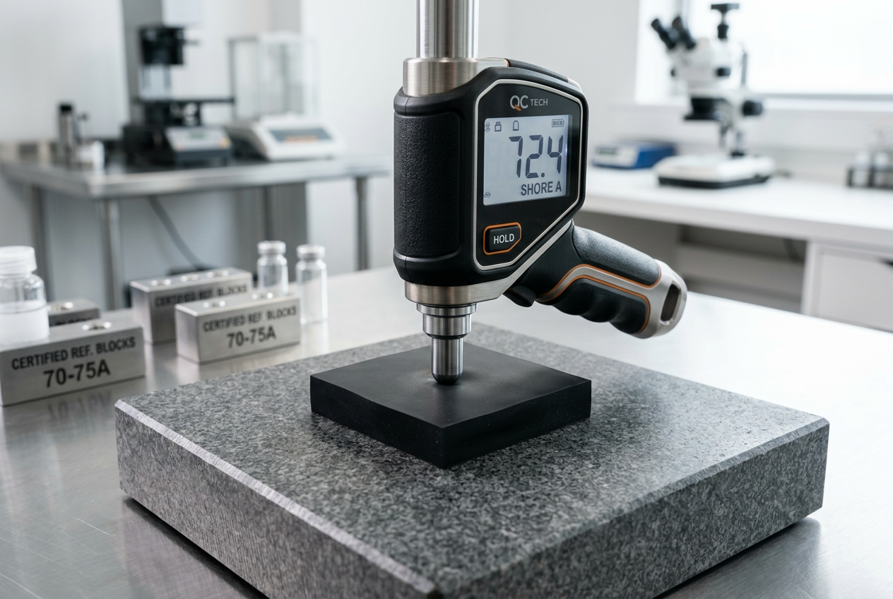 Quality testing in the PlastoNord laboratory