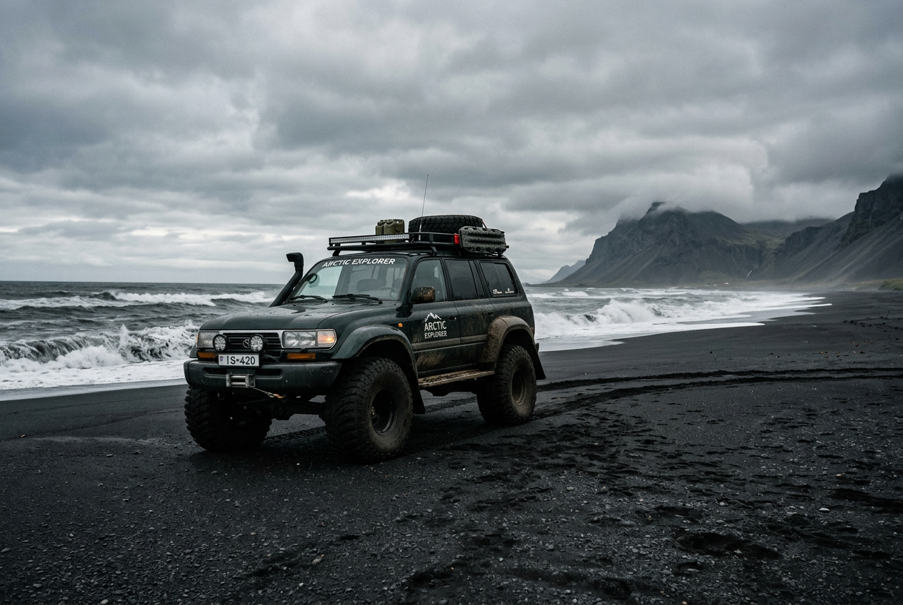 Super Jeep Tour to the Black Beach